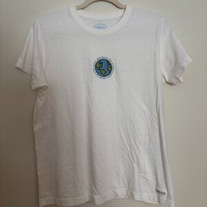 Life is Good “Hello World” T-Shirt – White, Women’s M